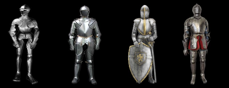Knight in Medieval Armor